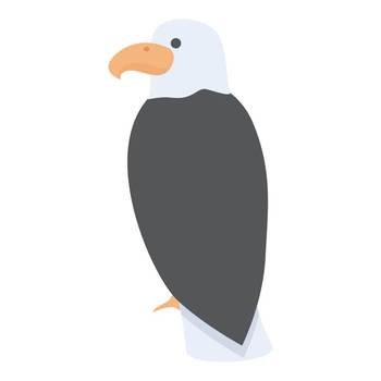 Polar bird icon cartoon vector. Alaska bird. North animal. Polar bird icon cartoon vector. Alaska bird