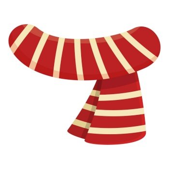 Xmas scarf icon cartoon vector. Santa holiday. Hat mask. Xmas scarf icon cartoon vector. Santa holiday