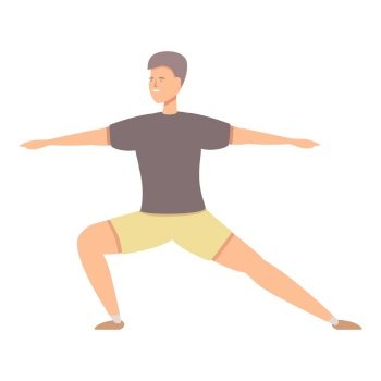 Stretch exercise icon cartoon vector. Street workout. Gym training. Stretch exercise icon cartoon vector. Street workout