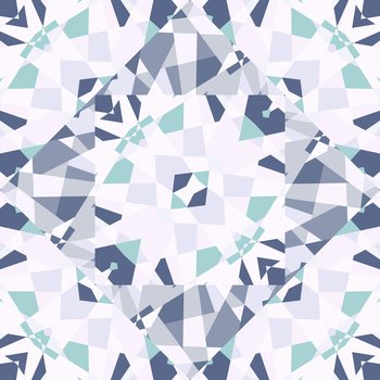 Kaleidoscope seamless pattern. Decorative abstract mosaic ornament. Geometric design for fabric, textile print, wrapping paper, cover. Vector illustration. Kaleidoscope seamless pattern. Decorative abstract mosaic ornament.