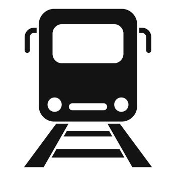 Stop train icon simple vector. Metro block. Platform station. Stop train icon simple vector. Metro block