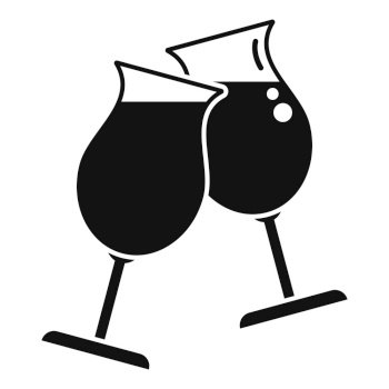 Hand cocktail icon simple vector. Party toast. Friend bar. Hand cocktail icon simple vector. Party toast