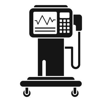 Medical apparatus icon simple vector. Patient machine. Care device. Medical apparatus icon simple vector. Patient machine