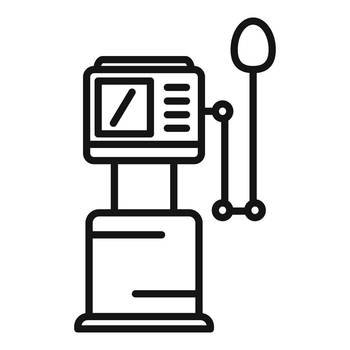 Hospital medical machine icon outline vector. Respiratory equipment. Care device. Hospital medical machine icon outline vector. Respiratory equipment