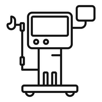 Medical equipment icon outline vector. Hospital patient. Care device. Medical equipment icon outline vector. Hospital patient