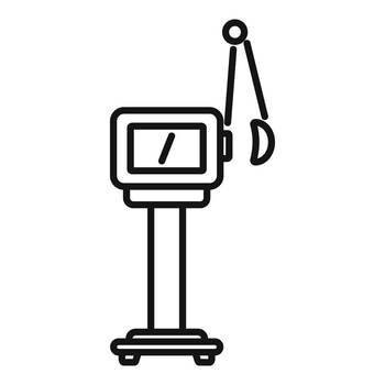 Respiratory machine icon outline vector. Medical patient. Care device. Respiratory machine icon outline vector. Medical patient