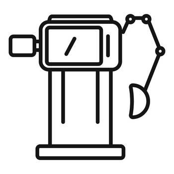 Care medical machine icon outline vector. Hospital patient. Oxygen intensive. Care medical machine icon outline vector. Hospital patient