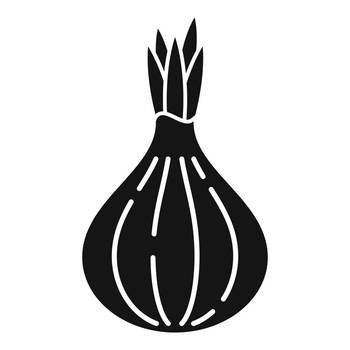 Onion icon simple vector. Organic farm. Farming food. Onion icon simple vector. Organic farm
