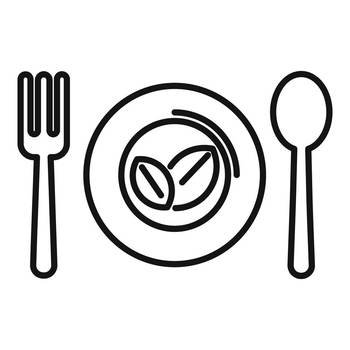 Diet food icon outline vector. Slim nutrition. Fat body. Diet food icon outline vector. Slim nutrition