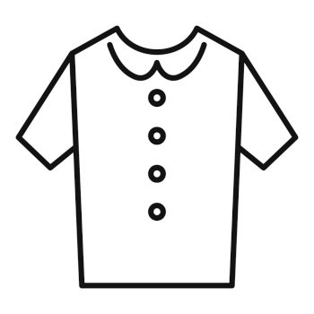 Clean shirt icon outline vector. Fashion suit. Child back. Clean shirt icon outline vector. Fashion suit