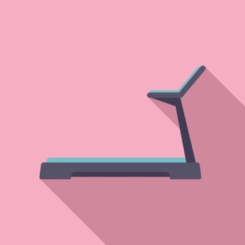 Treadmill icon flat vector. Active fitness. Fit workout. Treadmill icon flat vector. Active fitness