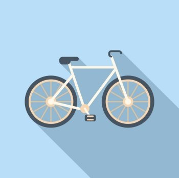Sport bike icon flat vector. People athlete. Young person. Sport bike icon flat vector. People athlete
