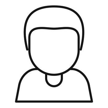 Young boy icon outline vector. Life generation. Student age. Young boy icon outline vector. Life generation