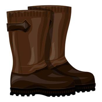 Hunting boots icon cartoon vector. Hunter equipment. Duck hunt. Hunting boots icon cartoon vector. Hunter equipment