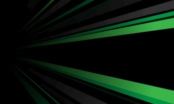 Abstract green grey line zoom speed on black design modern futuristic background vector illustration.