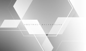 Abstract white grey geometric overlap design modern futuristic technology background vector illustration.