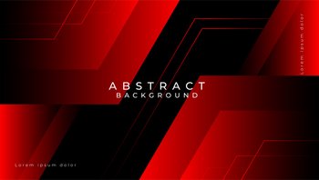 Abstract banner background with red shapes