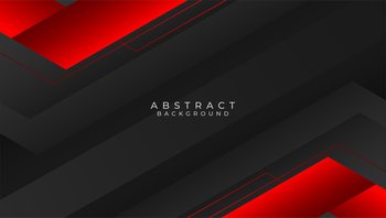Abstract geometric line red and black background
