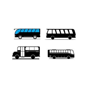 Bus icon logo, vector design illustration 
