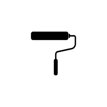 paint roller brush icon vector illutrstion symbol design