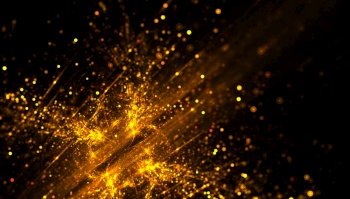 golden particle dust sparkling background