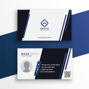 professional business card for your stationary