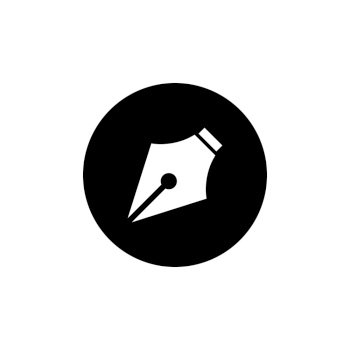 pen icon vector illustration logo design 