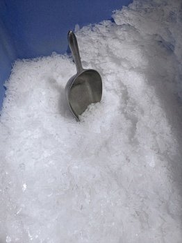 Ice scoop and Ice in Ice Bucket