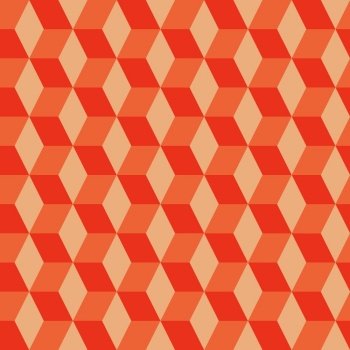 Seamless Groovy aestethic pattern with triangles in the style of the 70s and 60s. Vector illustration. Vintage aestethic pattern with triangles in the style of the 70s and 60
