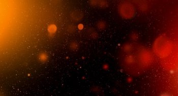 Red and yellow colorful starry sky, horizontal galaxy background banner. Red and yellow colorful starry sky, horizontal galaxy background