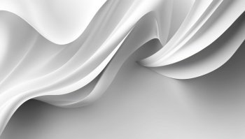 White abstract liquid wavy background. 3d render. White abstract liquid wavy background