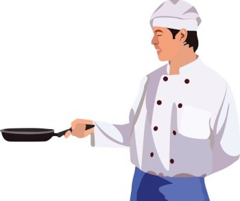person in chef’s uniform is cooking. person in chef’s uniform is cooking-
