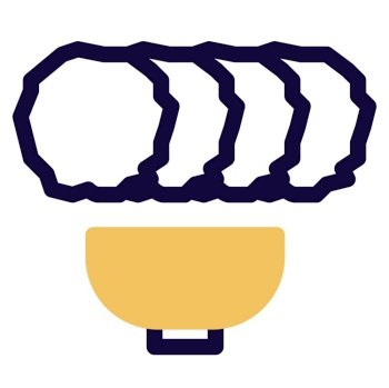 Cireng food line icon set