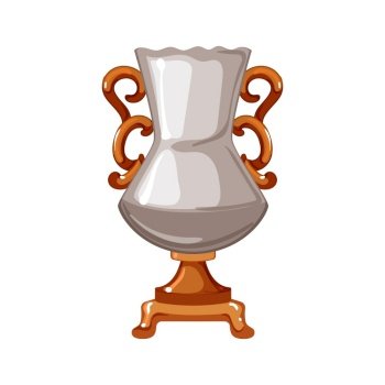 pottery antique vase cartoon. pottery antique vase sign. isolated symbol vector illustration. pottery antique vase cartoon vector illustration