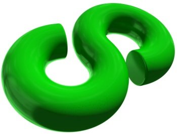 Infinity 3d sign symbol isolated - 3d rendering