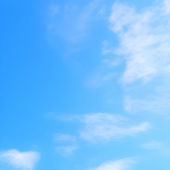 Blue sky with small amount of clouds - generative ai