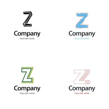 Letter Z Big Logo Pack Design Creative Modern logos design for your business