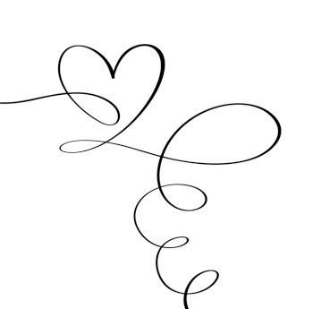 Vector curly heart love sign forever. Infinity romantic symbol linked, join, passion and wedding. Template for card, poster. Design flat element of valentine day illustration.. Vector curly heart love sign forever. Infinity romantic symbol linked, join, passion and wedding. Template for card, poster. Design flat element of valentine day illustration