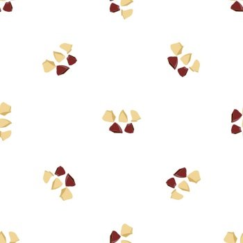 Cocoa fruit part pattern seamless background texture repeat wallpaper geometric vector. Cocoa fruit part pattern seamless vector