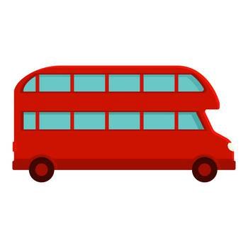 London bus tour icon cartoon vector. Double decker. Old city. London bus tour icon cartoon vector. Double decker
