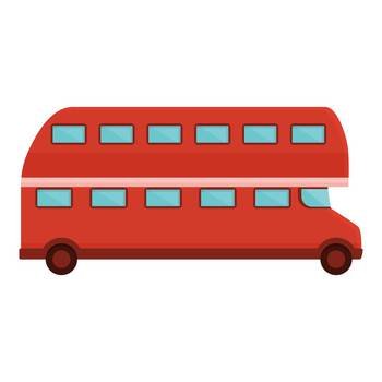 Uk london bus icon cartoon vector. Street tour. City travel. Uk london bus icon cartoon vector. Street tour