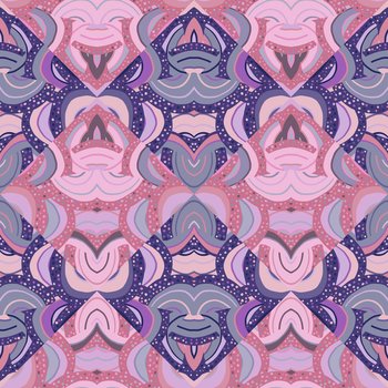Kaleidoscope geometric seamless pattern. Decorative mosaic ornament. Creative design for fabric, textile print, wrapping paper, cover. Vector illustration. Kaleidoscope geometric seamless pattern. Decorative mosaic ornament