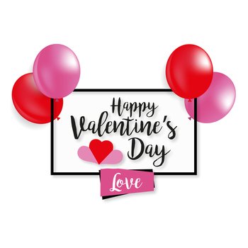Illustration for St. Valentine’s Day, vector on a white background