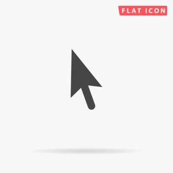 Mouse arrow cursor. Simple flat black symbol. Vector illustration pictogram