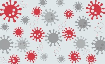 Virus medical concept background vector illustration
