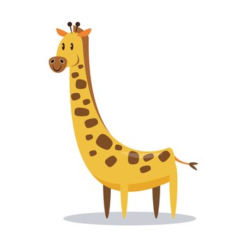 giraffe cartoon character illustration