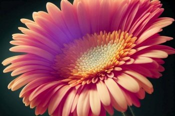 Beautiful and ravishing floral garden in colorful blossom gerbera flowers vibrancy of springtime with insane realistic detail and texture of the petals and stems by Generative AI.. Ravishing gerbera flower in colorful blossom garden during srpingtime.