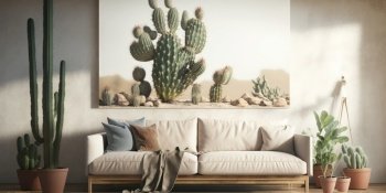 Interior design of living room in luxury home
