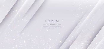 Abstract white diagonal background. You can use for ad, poster, template, business presentation. Vector illustration