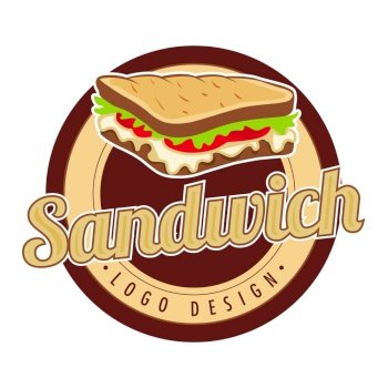 Sandwich logo vector design template